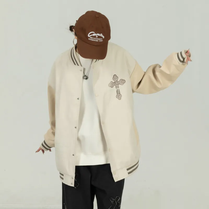 A.X.S.K x GDXF Baseball Jacket Unisex-14