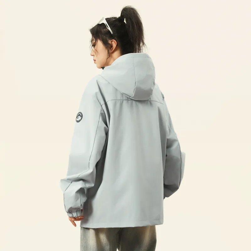 A.X.S.K Windbreaker Jacket Unisex Black-10