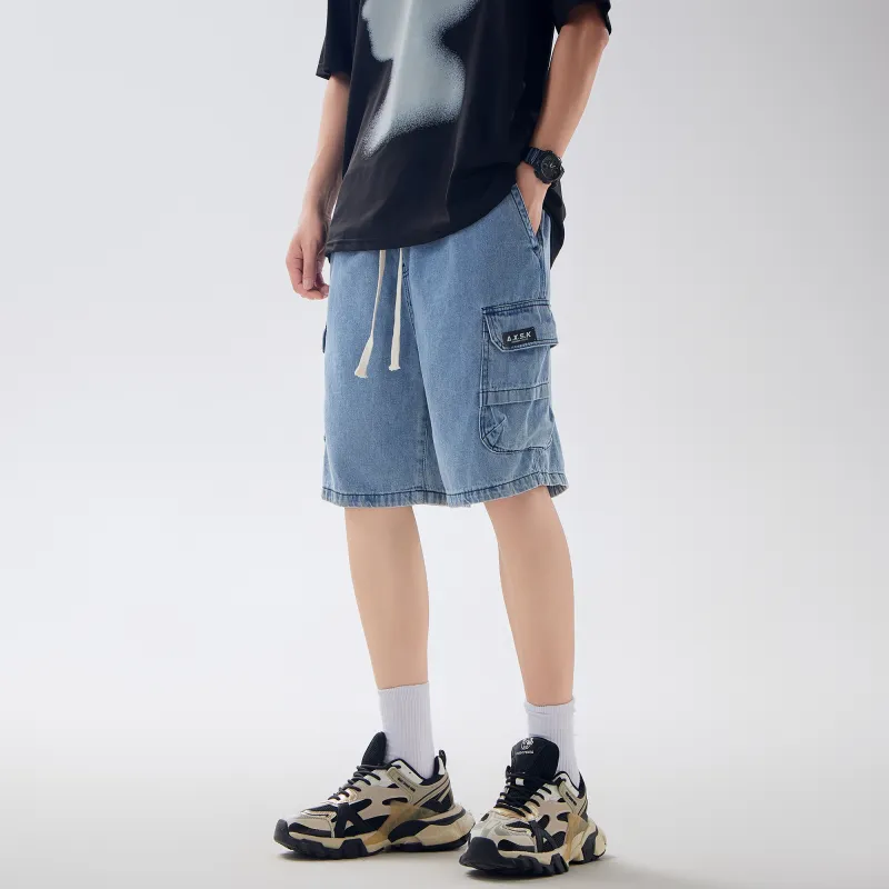 A.X.S.K Denim Shorts Unisex-11
