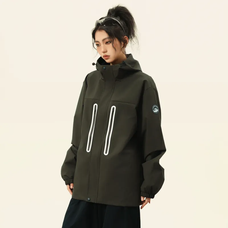 A.X.S.K Windbreaker Jacket Unisex Black-15