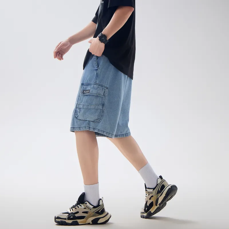 A.X.S.K Denim Shorts Unisex-10