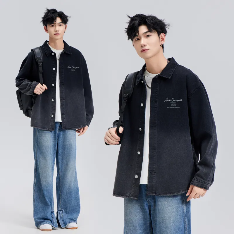 A.X.S.K Denim Jacket Unisex Black-2