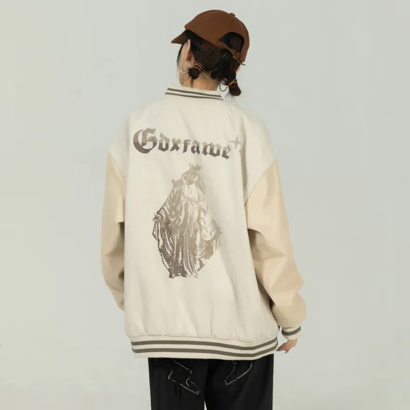 A.X.S.K x GDXF Baseball Jacket Unisex-16