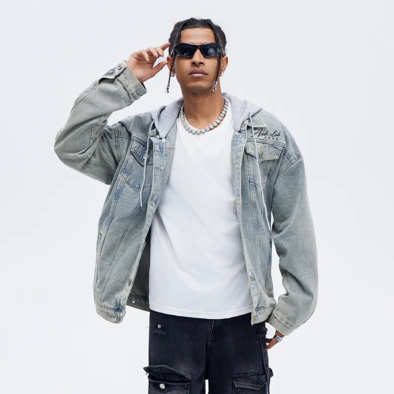 A.X.S.K Denim Jackets Unisex-32