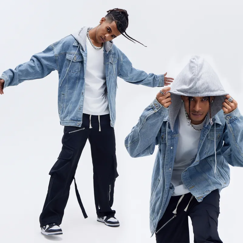 A.X.S.K Denim Jackets Unisex-16