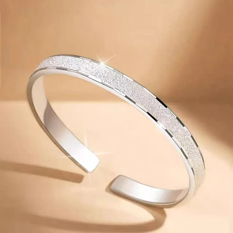 CARAT'S DIARY S999 Fine Silver Bangles Unisex-5