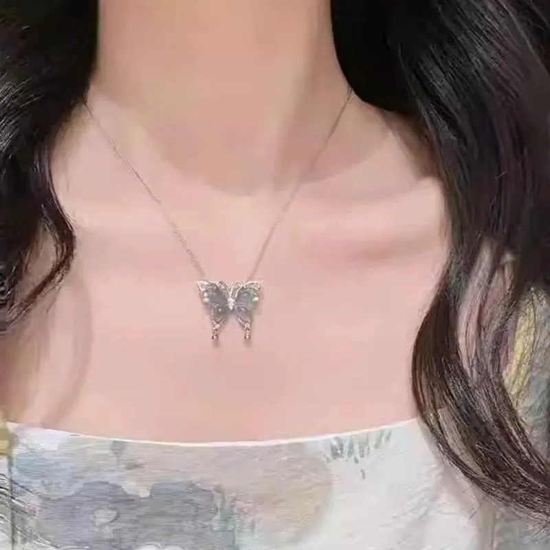 CARAT'S DIARY S925 Silver Collarbone Chain Necklace Women's-4