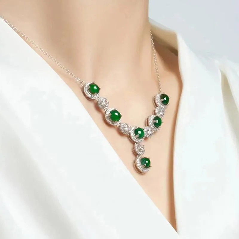 CARAT'S DIARY S925 Silver Collarbone Chain Necklace Women's-2