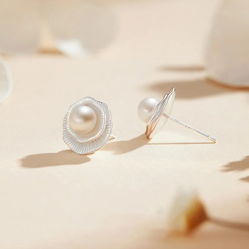 CARAT'S DIARY Pearl Stud Earrings Women's-4