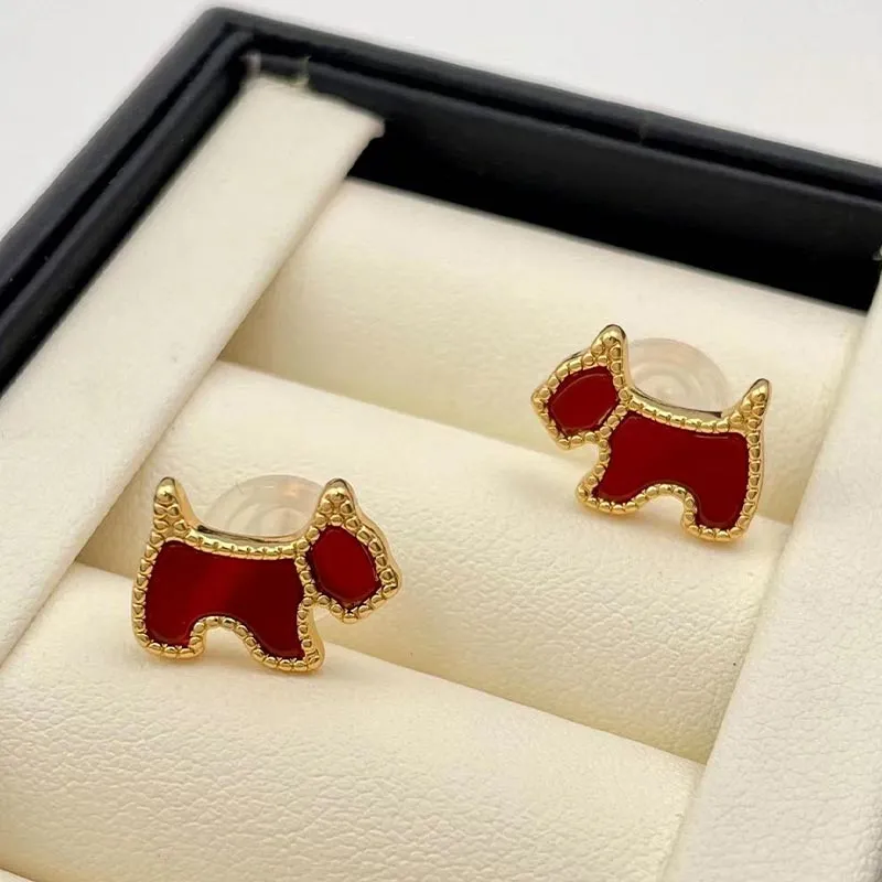 CARAT'S DIARY Colored Glaze Stud Earrings Women's-4