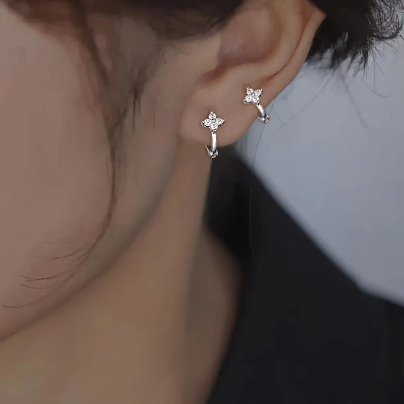 CARAT'S DIARY S999 Fine Silver Earrings Women's-3
