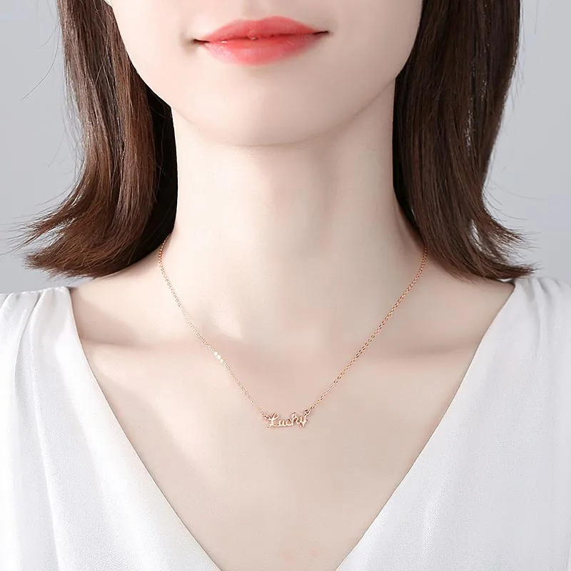 CARAT'S DIARY S925 Silver Necklaces Women's-2