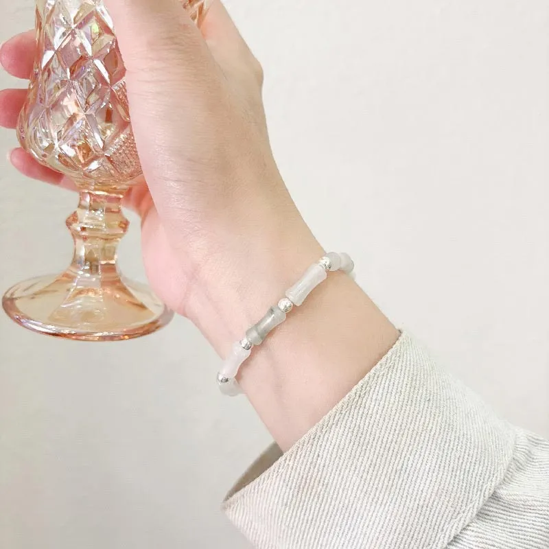 CARAT'S DIARY Chalcedony Jade Bracelets Women's-2