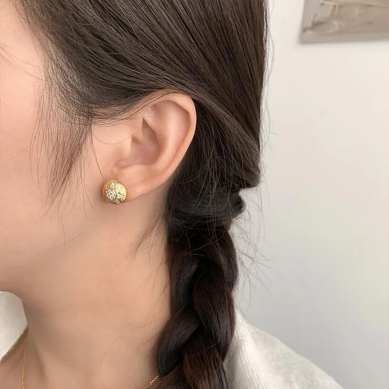 CARAT'S DIARY S925 Silver Stud Earrings Women's-3