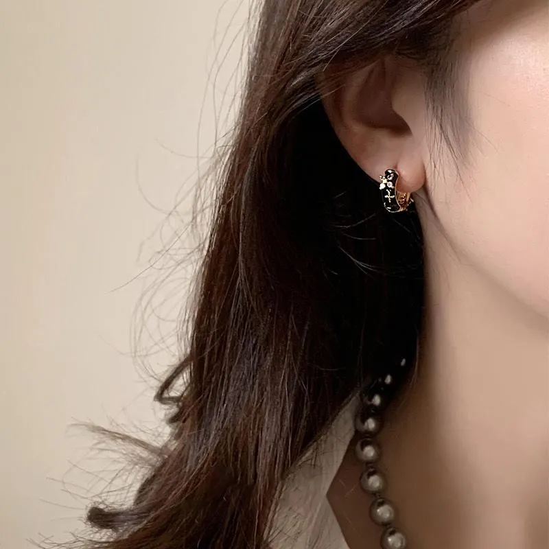 CARAT'S DIARY S925 Silver Stud Earrings Women's-3