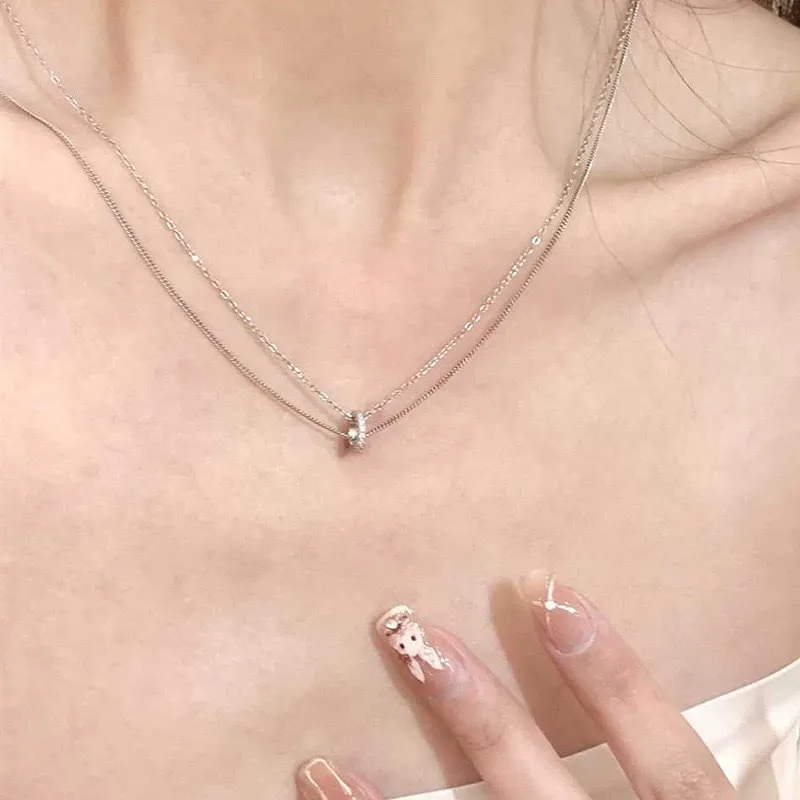 CARAT'S DIARY Alloy Collarbone Chain Necklace Women's-2