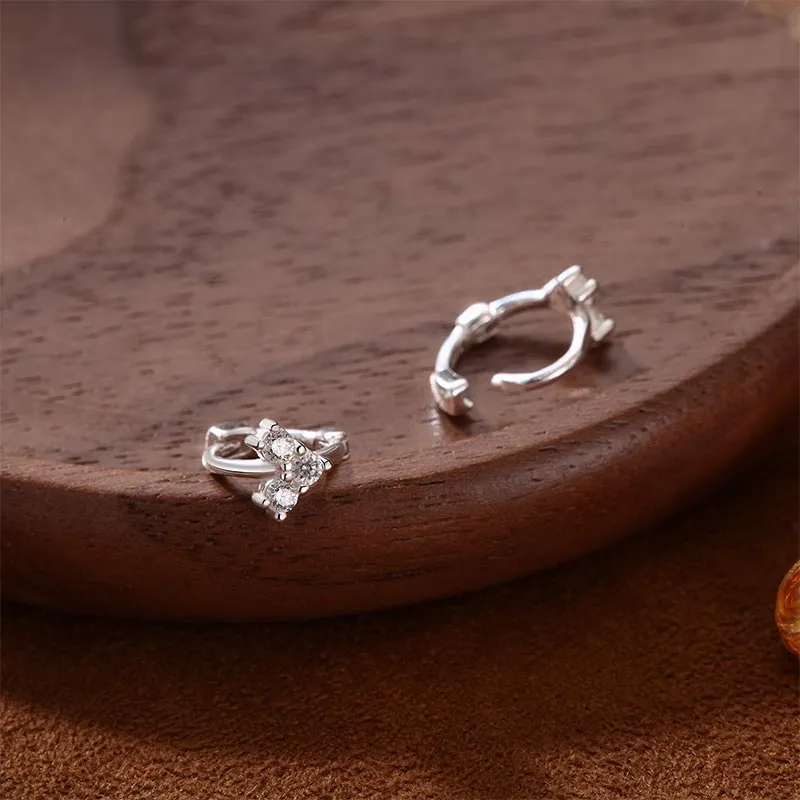 CARAT'S DIARY S999 Fine Silver Earrings Women's-7