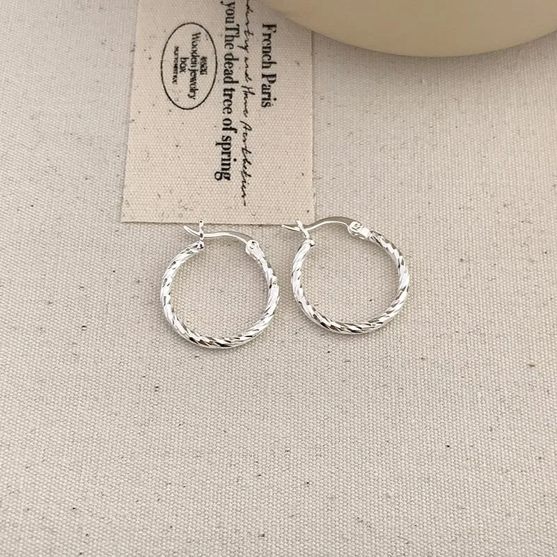 CARAT'S DIARY S925 Silver Earrings Women's-5