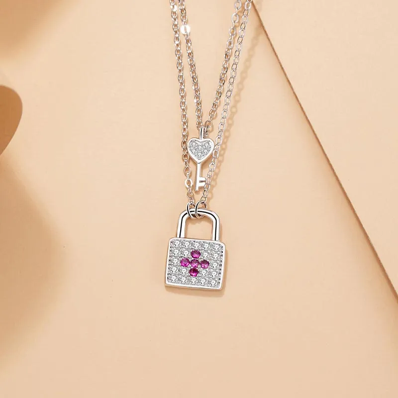 CARAT'S DIARY S925 Silver Collarbone Chain Necklace Women's-6