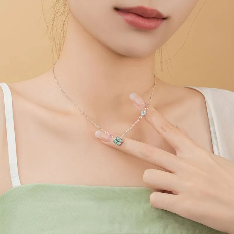 CARAT'S DIARY Hazardous Jadeite Collarbone Chain Necklace Women's-3