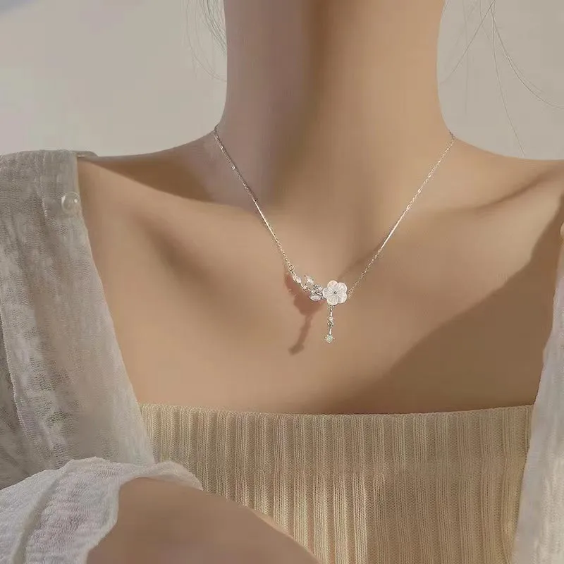 CARAT'S DIARY Colored Glaze Collarbone Chain Necklace Women's-5