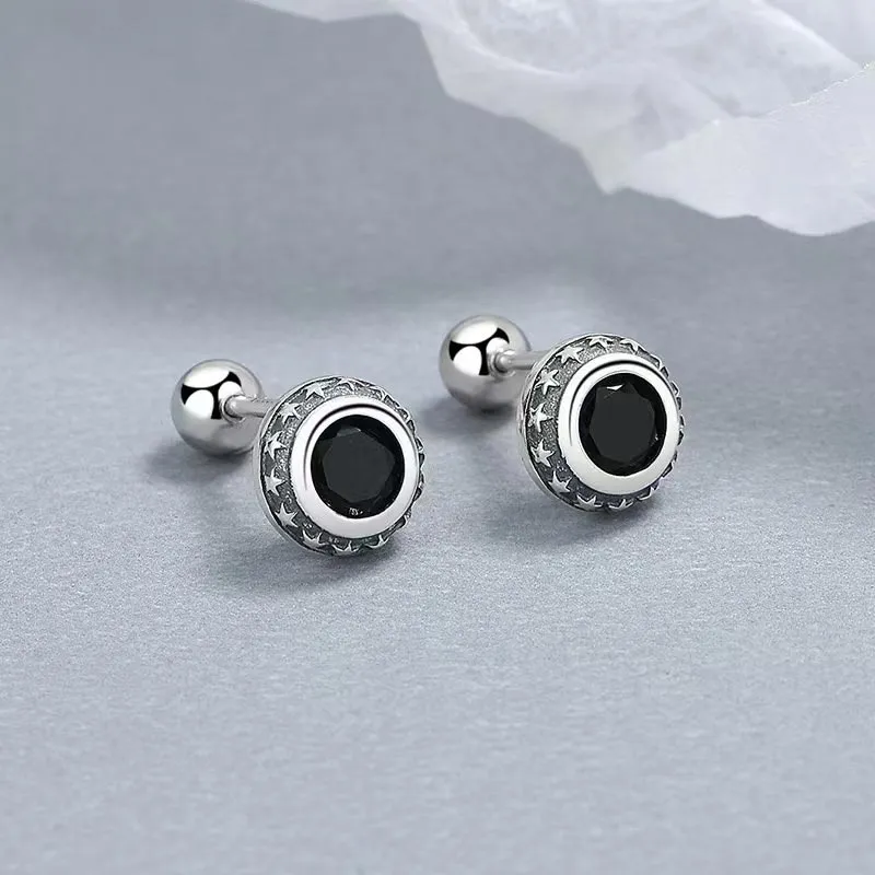 CARAT'S DIARY Alloy Stud Earrings Unisex-5