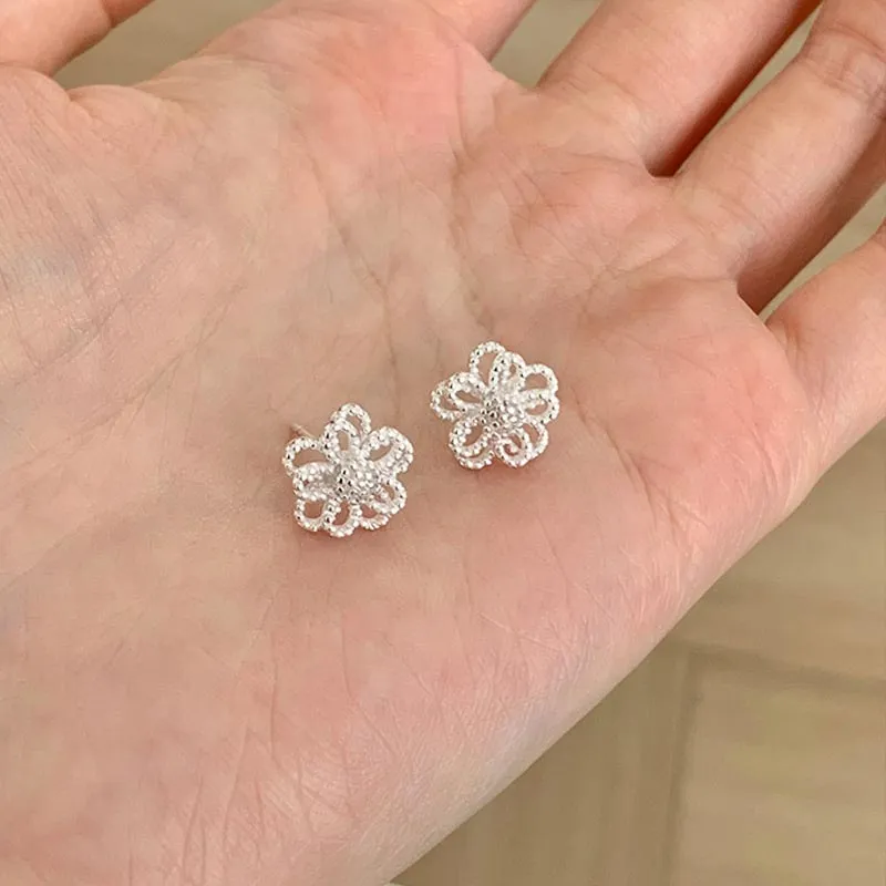 CARAT'S DIARY S925 Silver Stud Earrings Women's-5