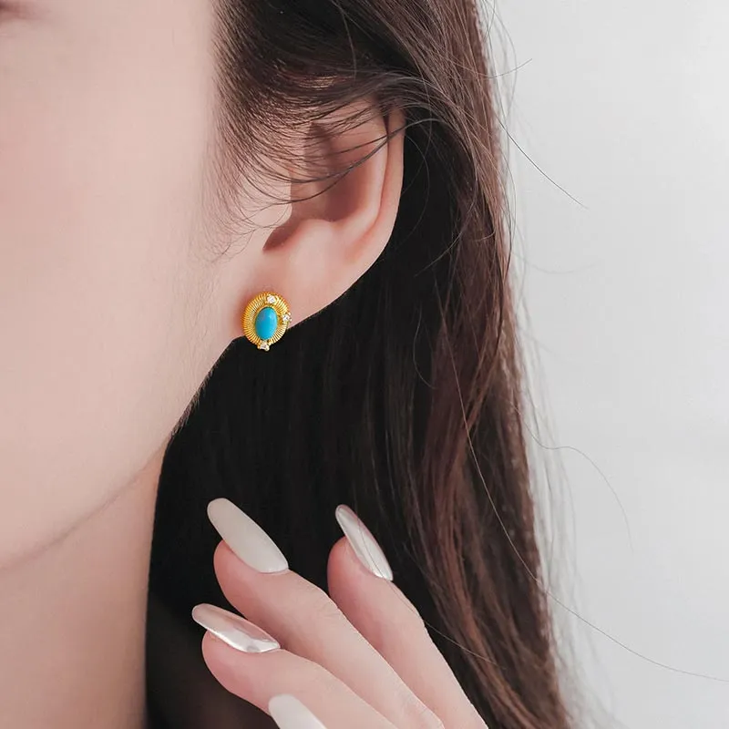 CARAT'S DIARY Resin Stud Earrings Women's-2