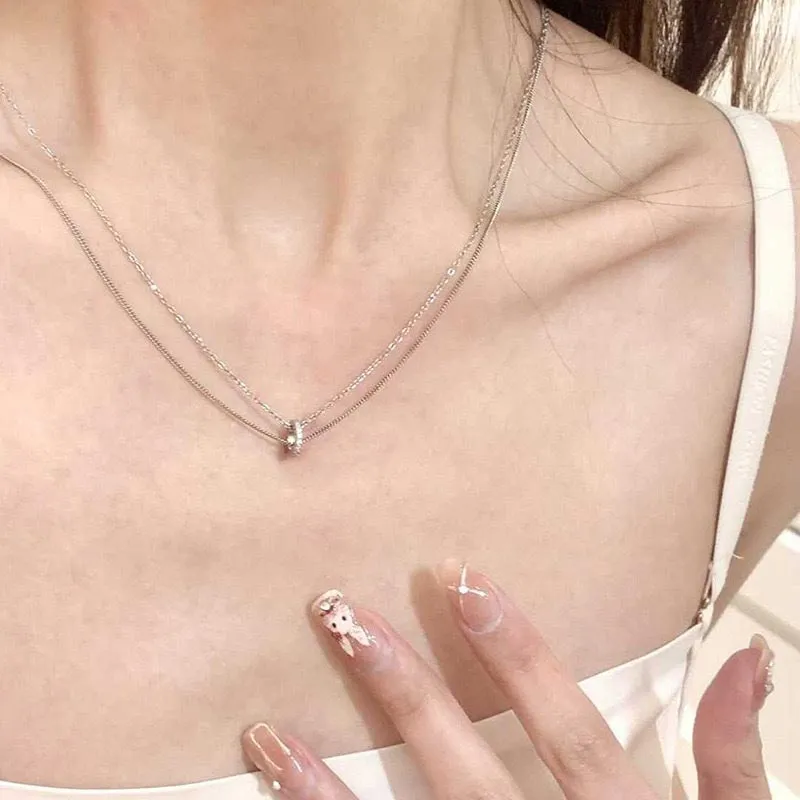 CARAT'S DIARY Alloy Collarbone Chain Necklace Women's-5