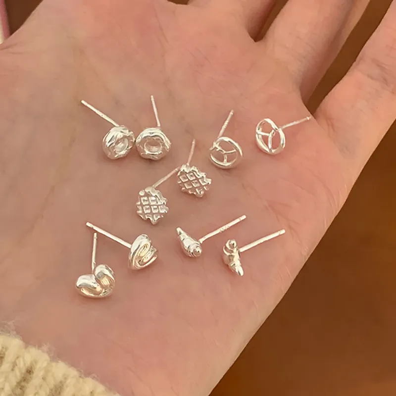 CARAT'S DIARY S925 Silver Stud Earrings Unisex-3