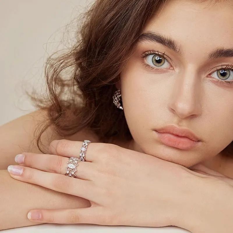 CARAT'S DIARY Alloy Rings Women's-2