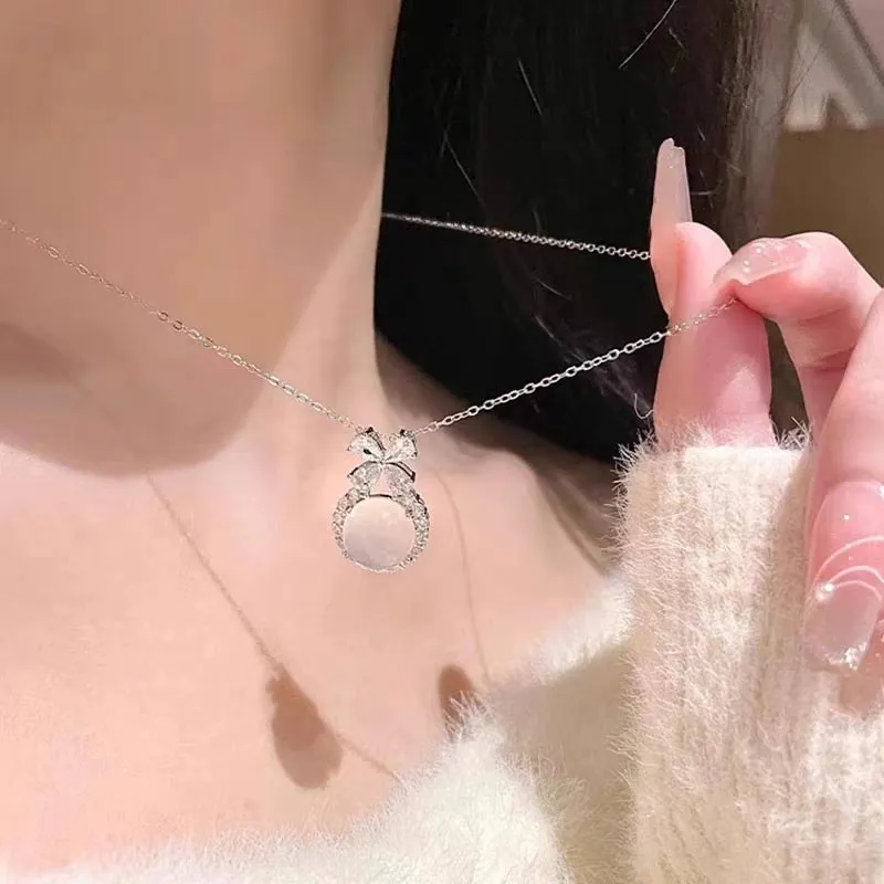 CARAT'S DIARY Chalcedony Jade Necklaces Women's-1