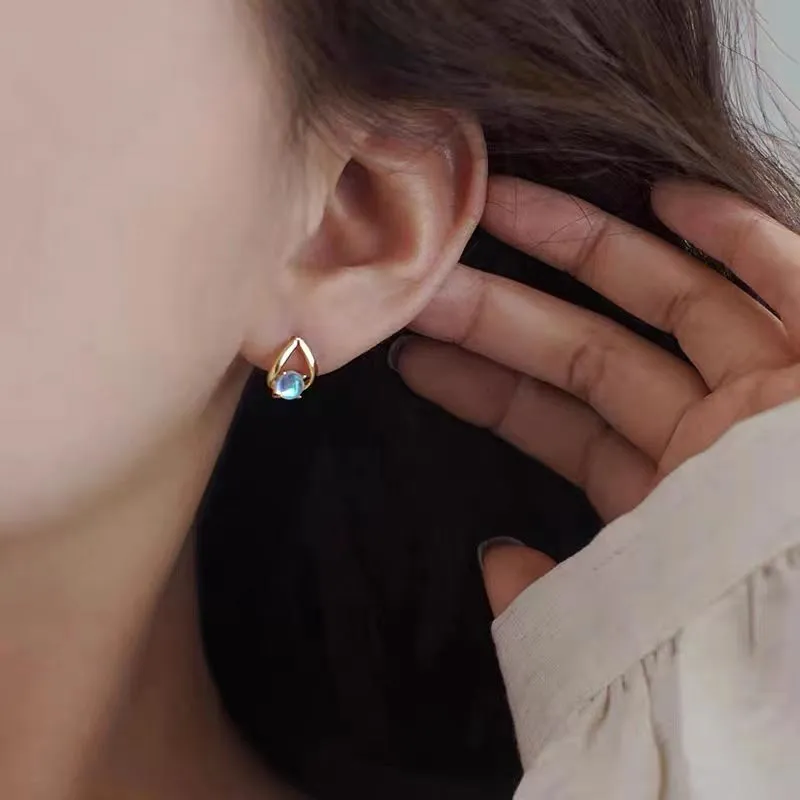 CARAT'S DIARY Colored Glaze Stud Earrings Women's-9