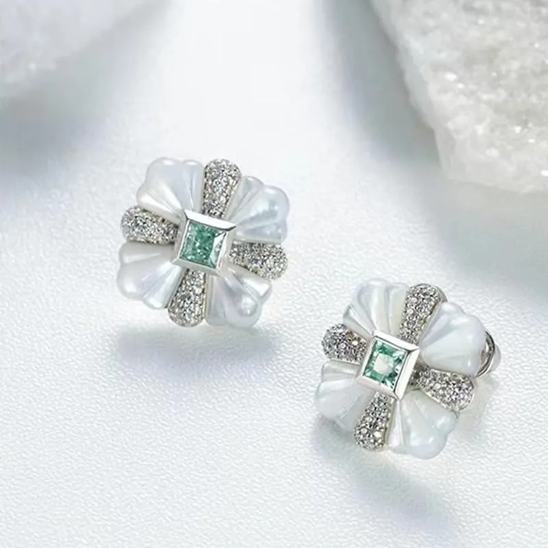 CARAT'S DIARY S925 Silver Stud Earrings Women's-4