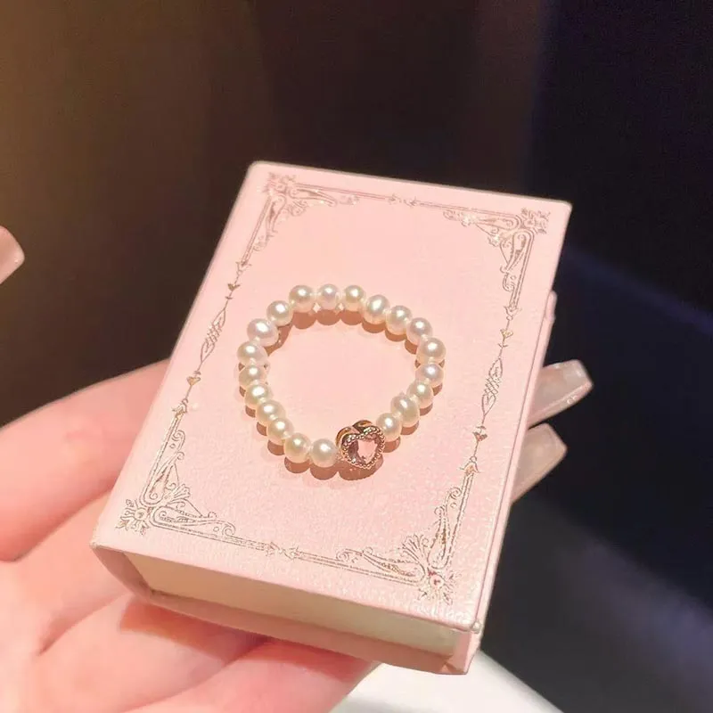CARAT'S DIARY Faux Pearl Rings Women's-4