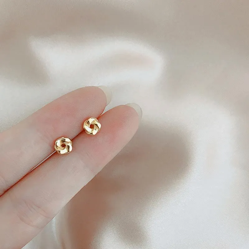 CARAT'S DIARY Alloy Stud Earrings Women's-3