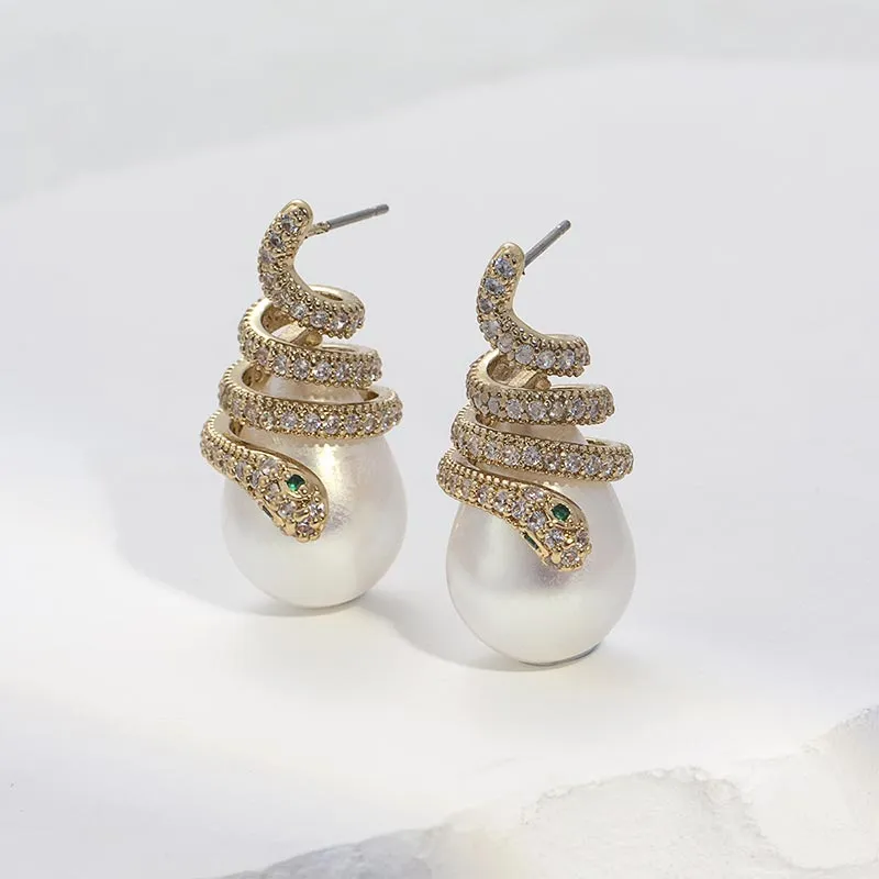 CARAT'S DIARY Faux Pearl Earrings Women's-3