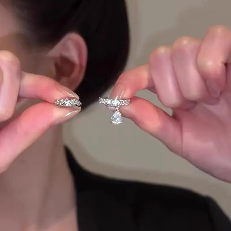 CARAT'S DIARY Alloy Stud Earrings Women's-3