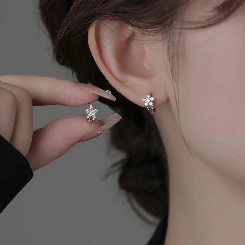 CARAT'S DIARY S999 Fine Silver Earrings Women's-4