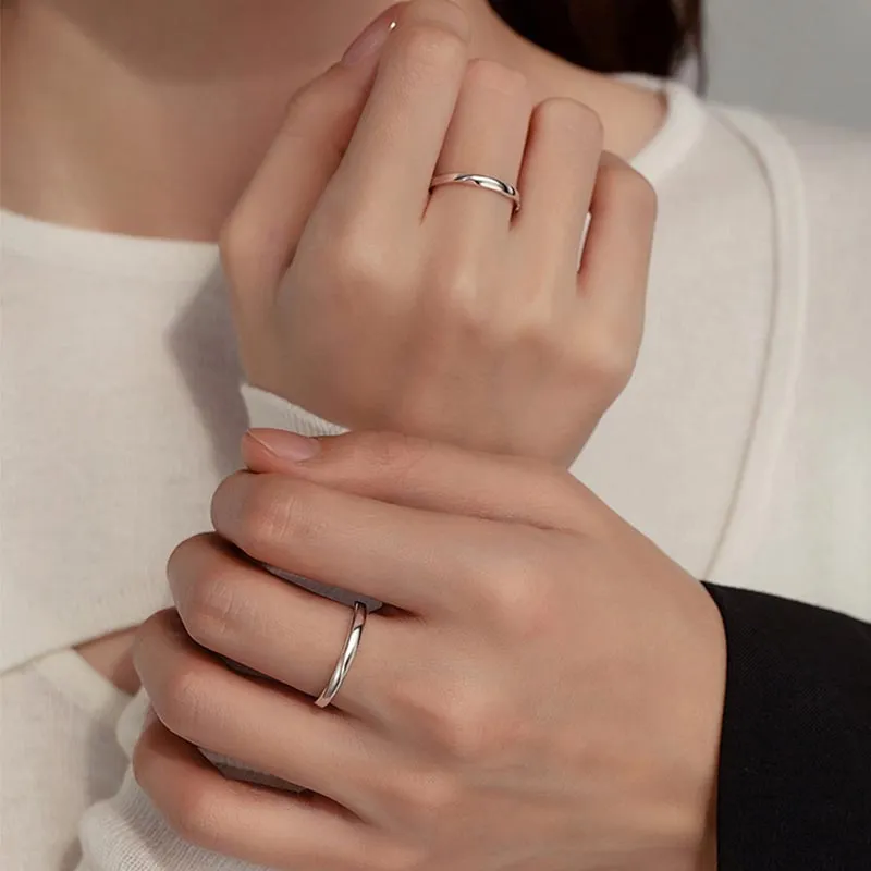 CARAT'S DIARY S999 Fine Silver Rings Unisex-3