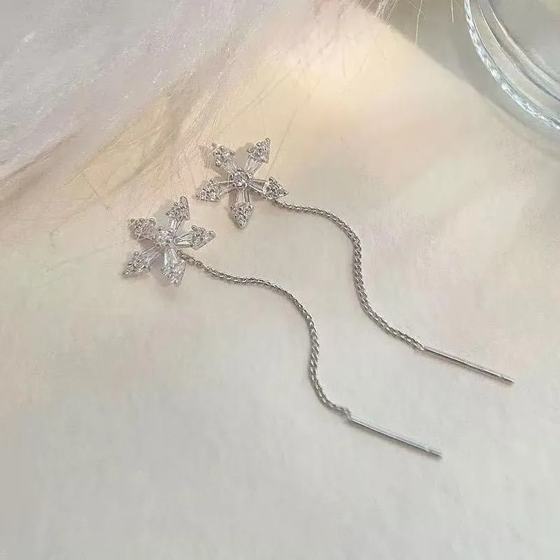 CARAT'S DIARY S925 Silver Drop Earrings Women's-4