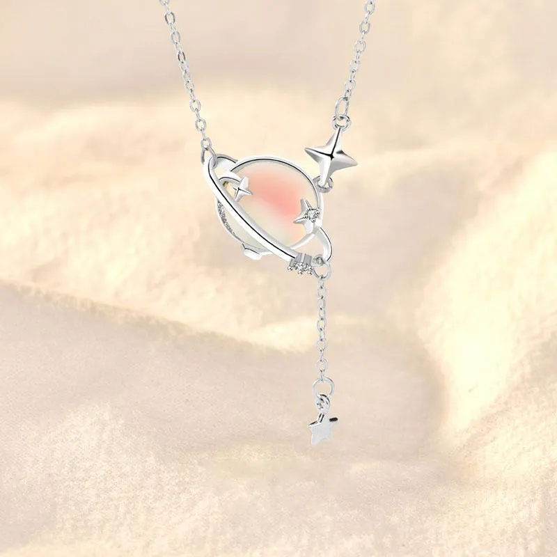 CARAT'S DIARY S925 Silver Necklaces Women's-5