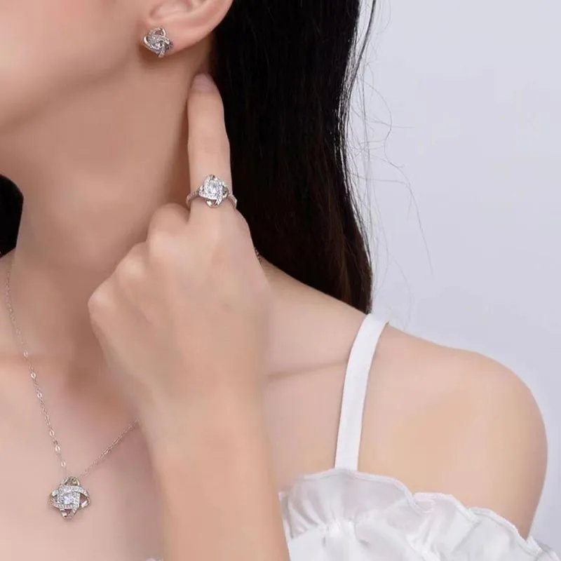 CARAT'S DIARY Alloy Stud Earrings Women's-8
