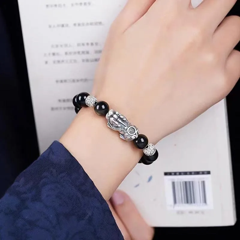 CARAT'S DIARY Obsidian Bracelets Men's-6
