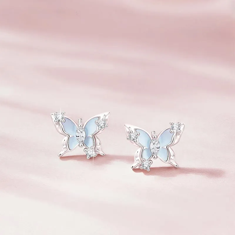 CARAT'S DIARY S925 Silver Stud Earrings Women's-5