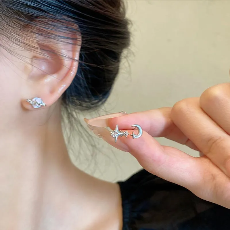 CARAT'S DIARY Alloy Stud Earrings Women's-3