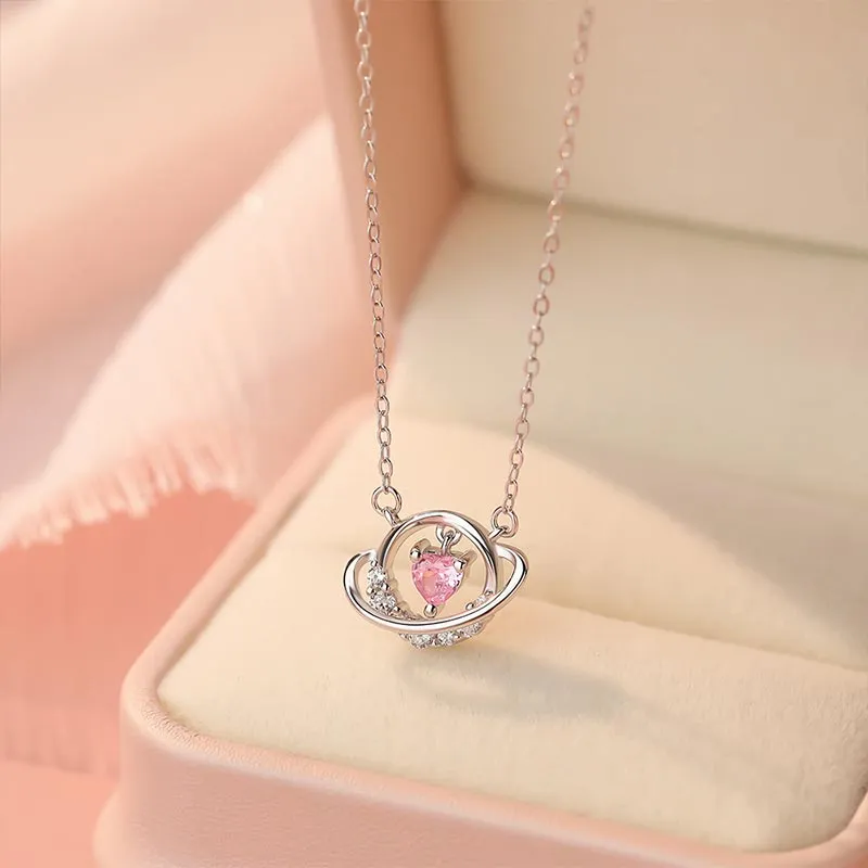 CARAT'S DIARY S925 Silver Necklaces Women's-5