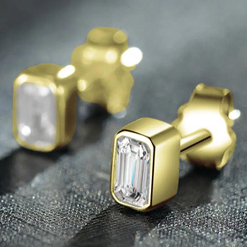 CARAT'S DIARY S925 Silver Stud Earrings Unisex-9