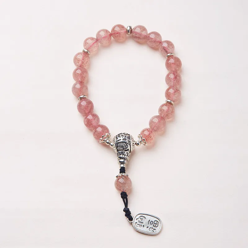 CARAT'S DIARY Strawberry Quartz Bracelets Unisex-5