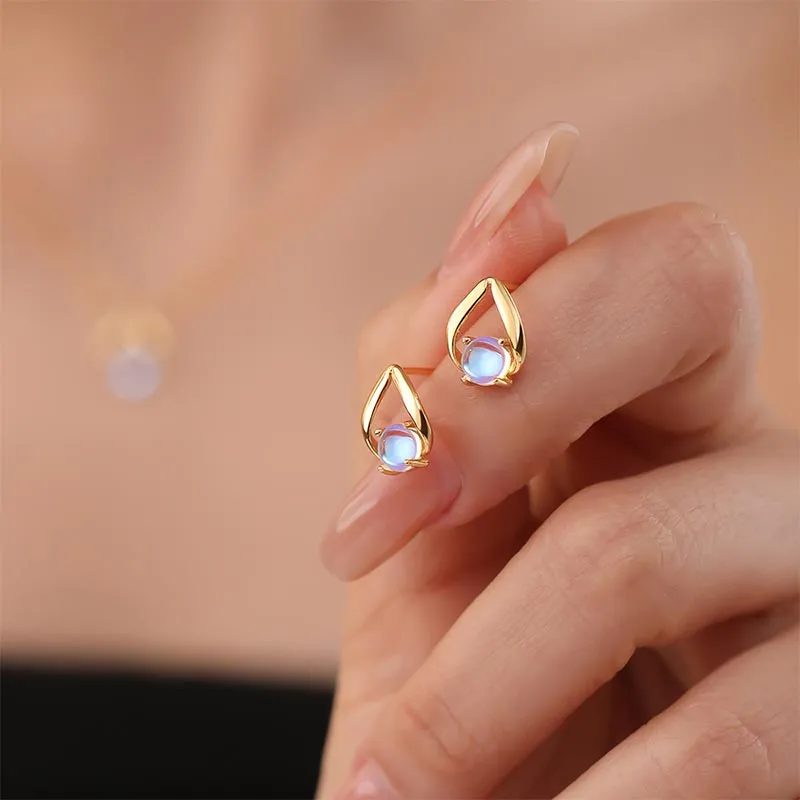 CARAT'S DIARY Colored Glaze Stud Earrings Women's-14